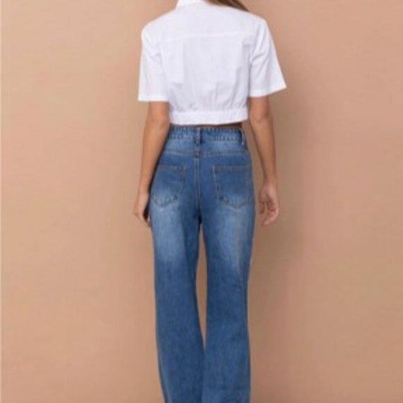 Kiwi Straight Fit Cut Out Rhinestone Rebel Bling Jeans Size Small New with Tags - Picture 5 of 16